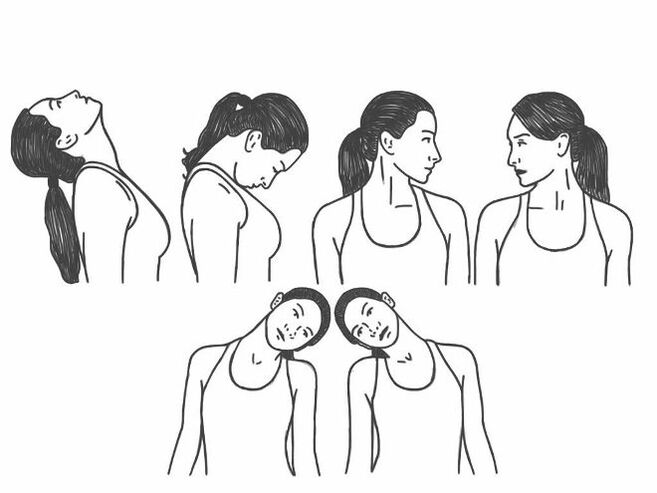 Latihan médis pikeun osteochondrosis tulang cervical