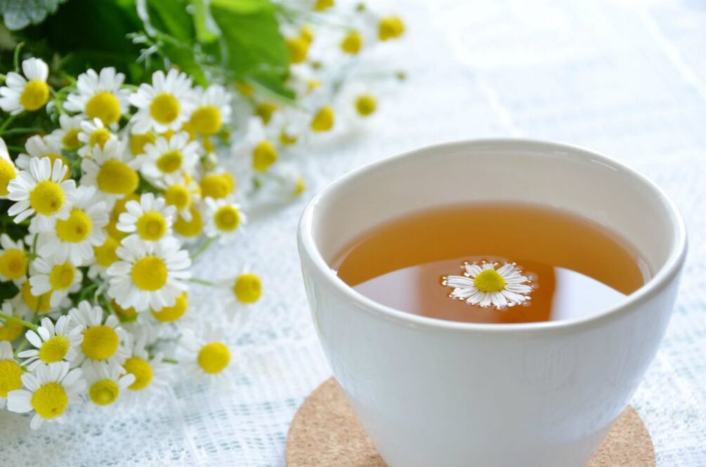 dekok chamomile soothes na relieves hypertonicity otot dina osteochondrosis thoracic